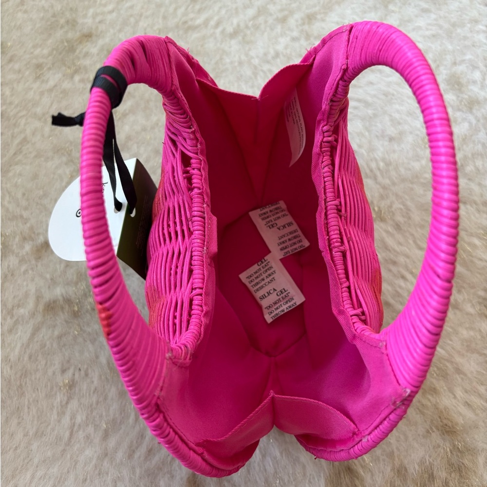 Polka Dot Wicker Crescent Bag - kate spade new york x Target Pink/Red - Picture 4 of 4
